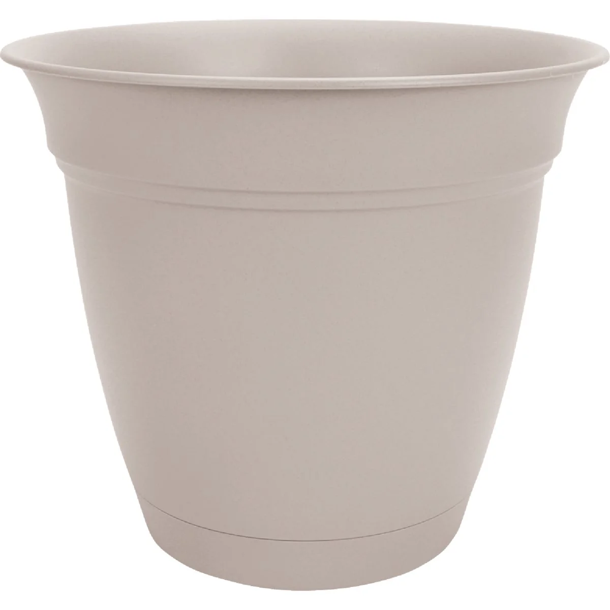 First-Class HC Companies Eclipse 8 In. Cottage Stone Planter with Saucer Lightweight