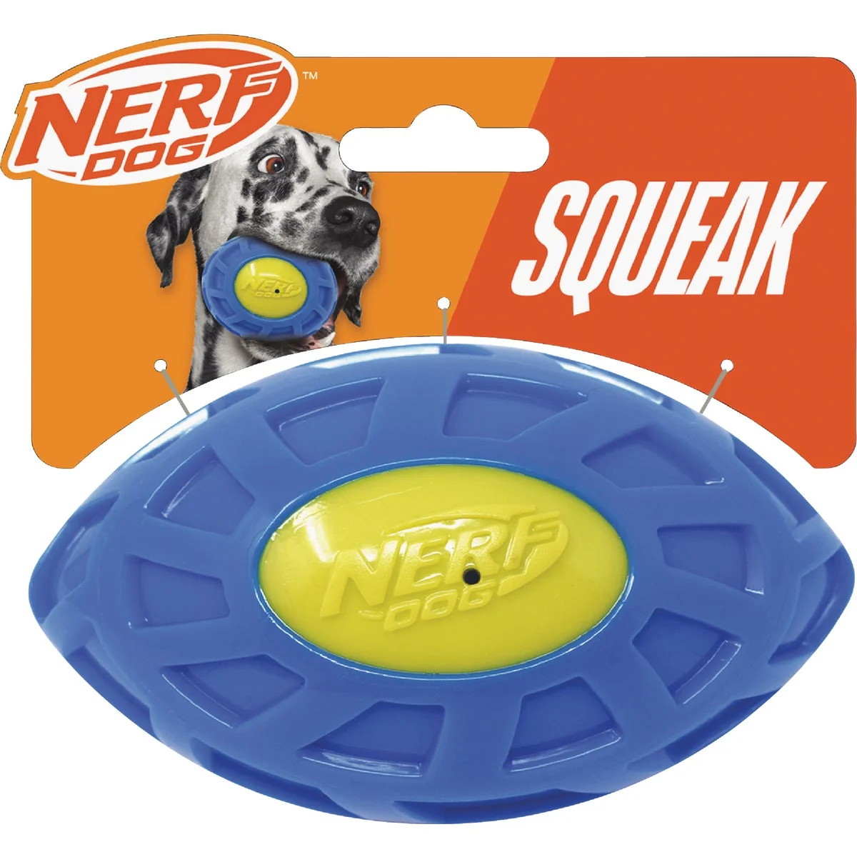 Responsible Nerf Dog 5 In. TPR EXO Micro Squeak Football Original