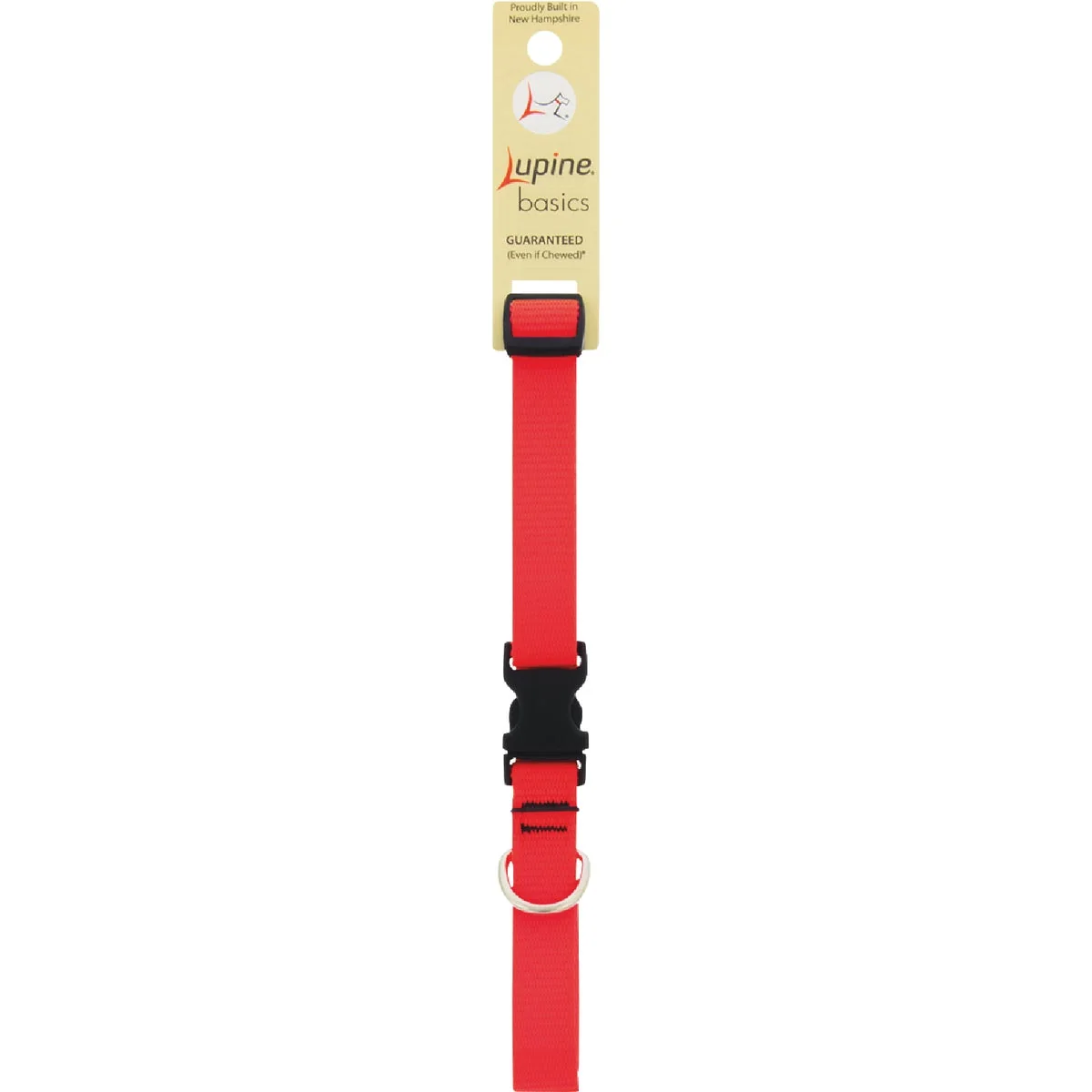 Top-Quality Lupine 3 4 In. Blaze Orange 13 to 22 In.Adjustable Collar Reusable