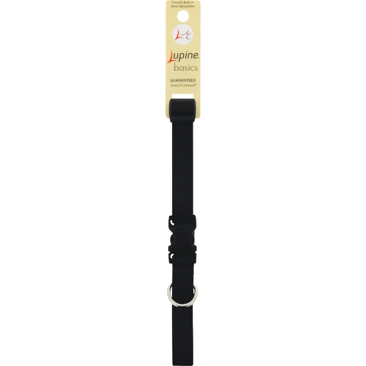 Breathable Lupine 3 4 In. Black 13 to 22 In. Adjustable Collar Clean