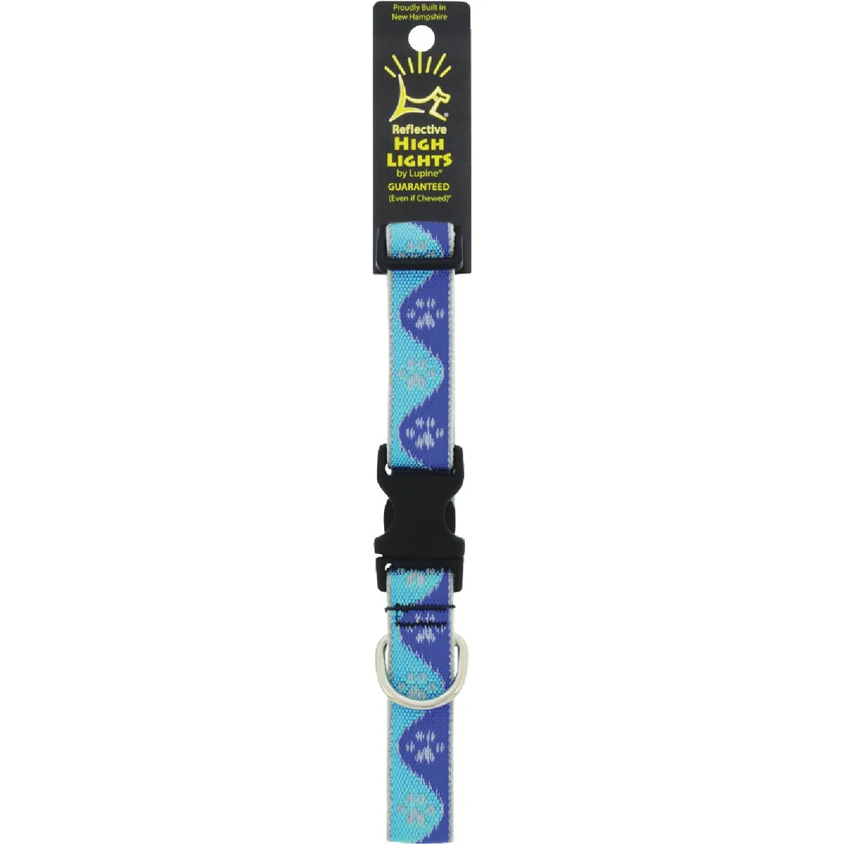 Artisan Lupine HL 1 In. Blue Paws 12 to 20 In. Adjustable Collar Durable