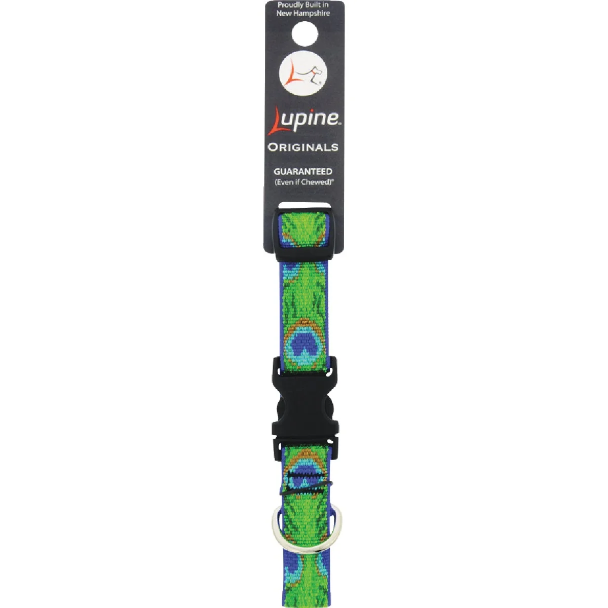 Functional Lupine 3 4 In. Tail Feather 9 In. to 14 In. Adjustable Collar Dependable