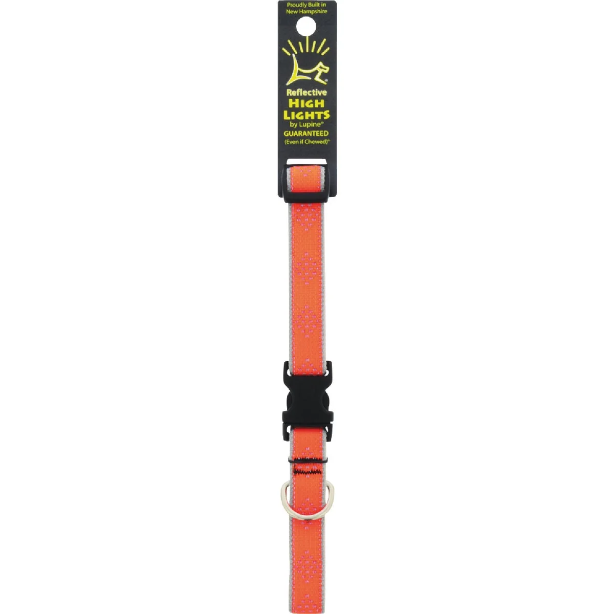 Original Lupine HL 3 4 In. Orange Diamond 13 to 22 In.Adjustable Collar Soft
