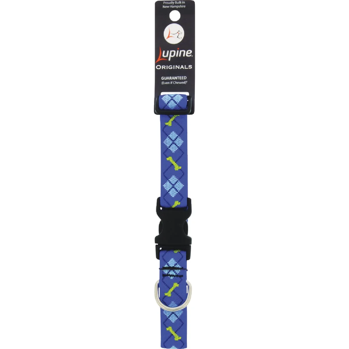 Authentic Lupine 1 In. Dapper Dog 12 In. to 20 In. Adjustable.Collar Artisan