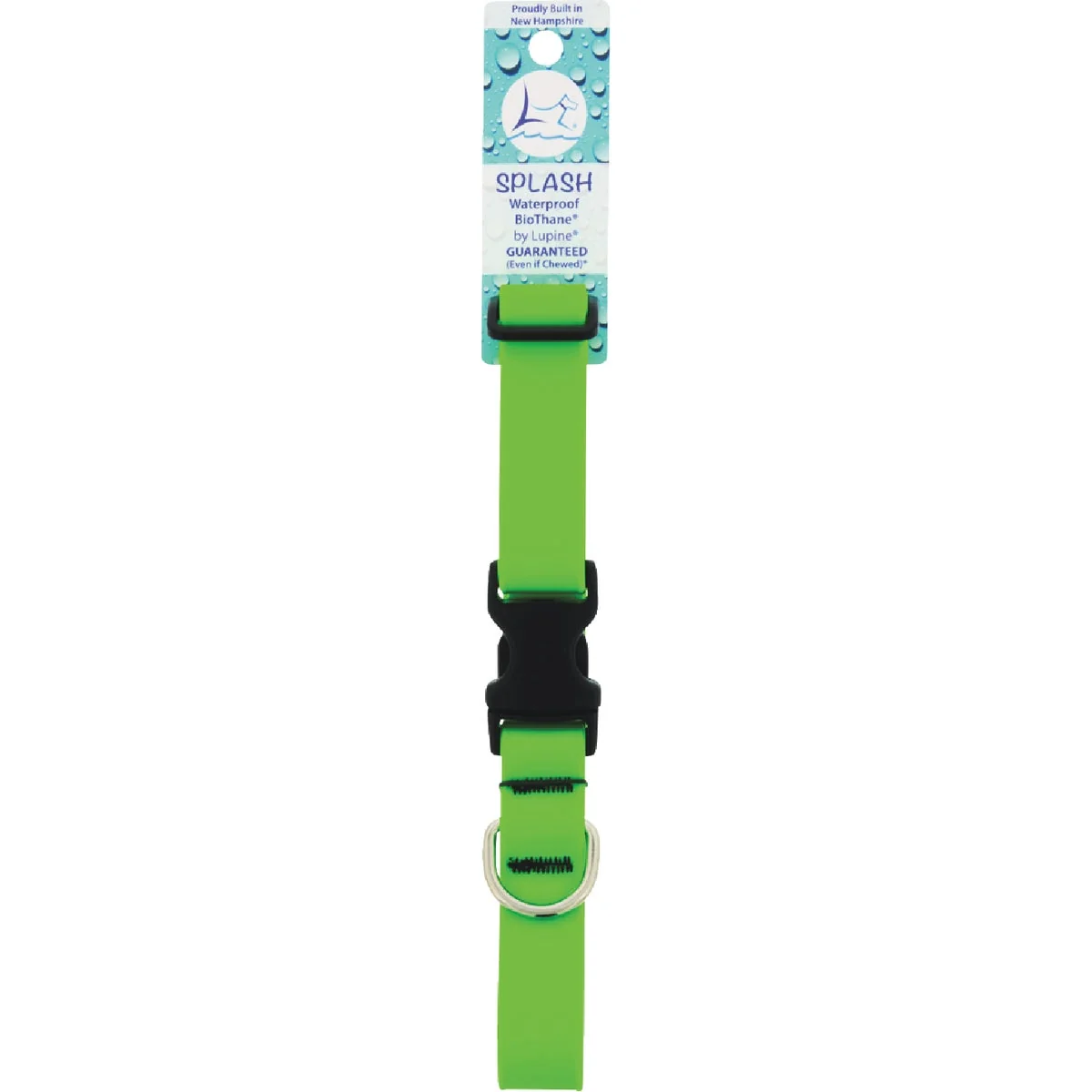 Stylish Lupine 1 In. Neon Green 12 to 20 In. Adjustable Collar Expertly Made