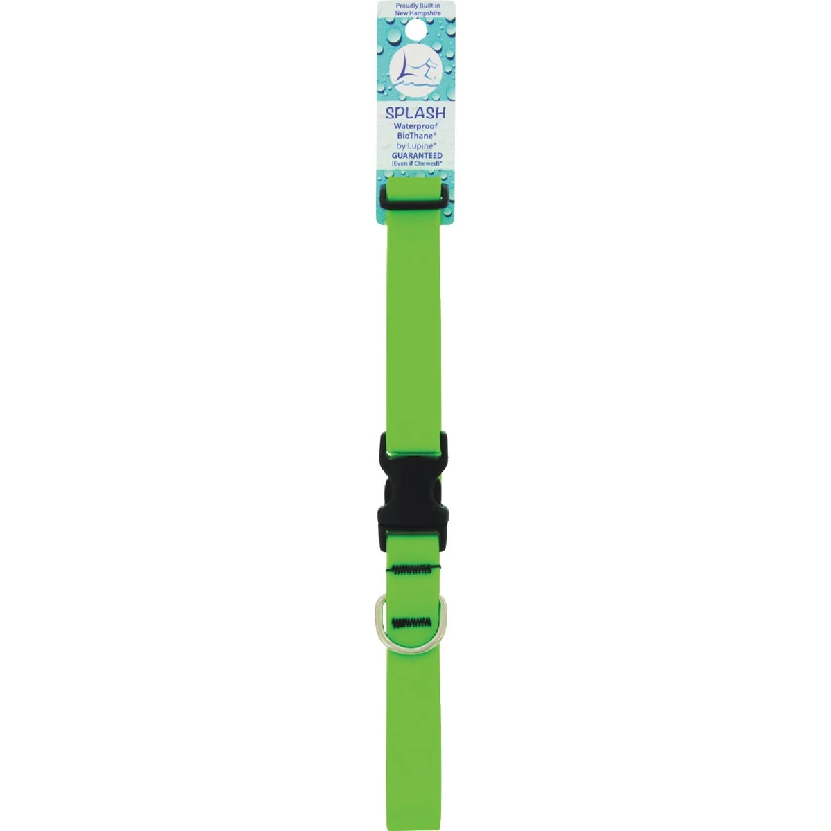 Professional Lupine 1 In. Neon Green 16 to 28 In. Adjustable Collar Lightweight