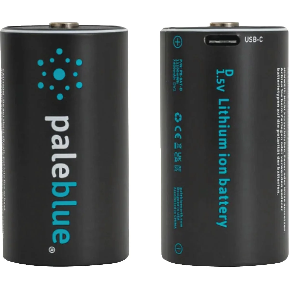 Detailed Paleblue D Lithium-Ion Rechargeable Battery 2-Pack Green