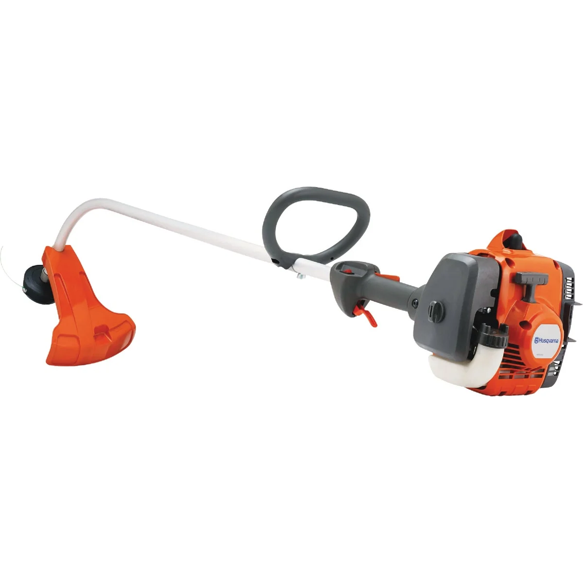 Environmentally Friendly Husqvarna 122C 22cc 2-Cycle 17 In. Curved Shaft Gas String Trimmer Dependable
