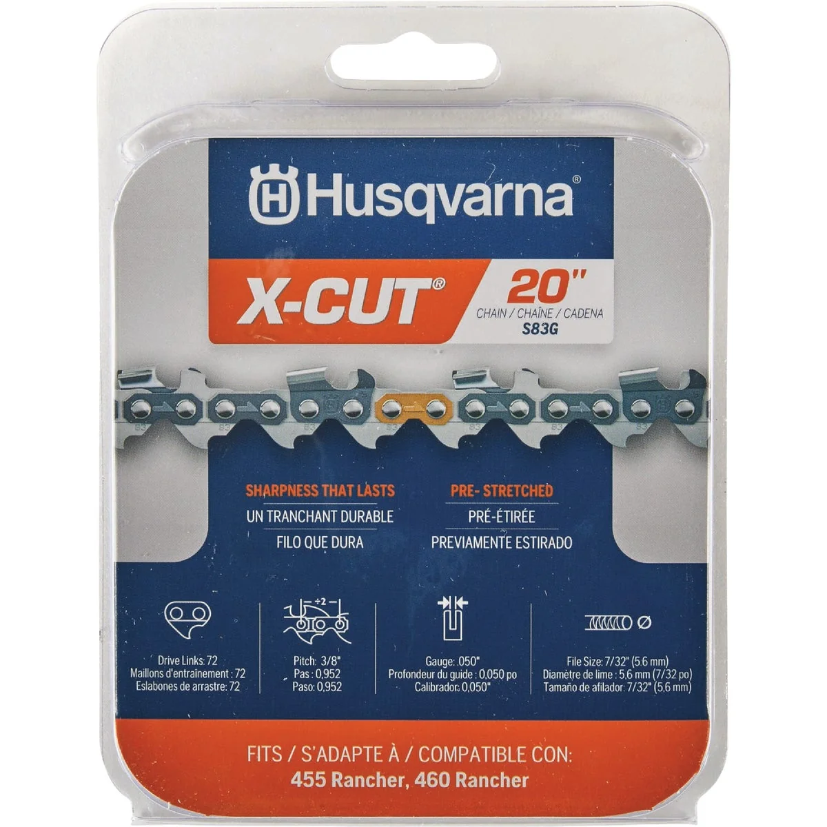 World-Class Husqvarna X-Cut 20 In. S83G Chainsaw Chain Innovative