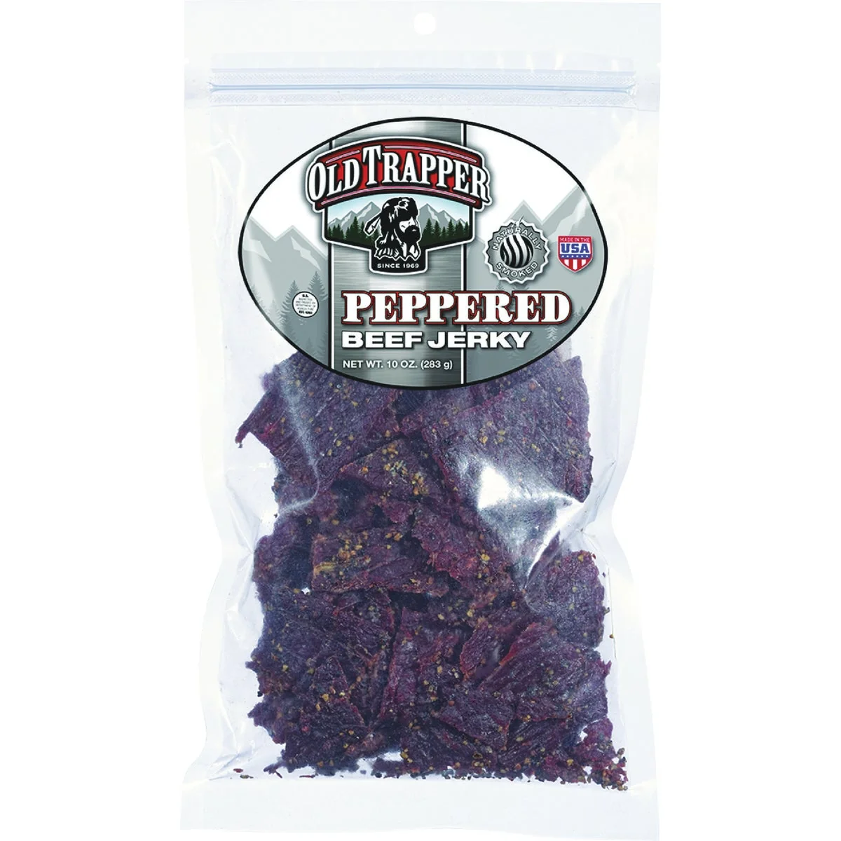 Breathable Old Trapper 10 Oz. Peppered Beef Jerky Sophisticated