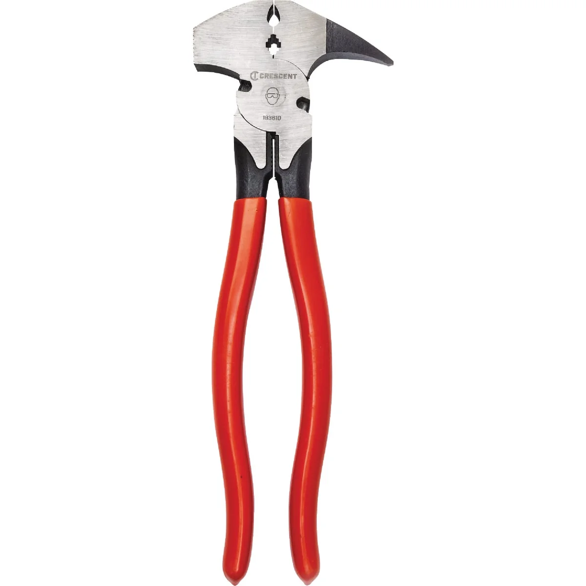 Certified Crescent 10 In. Fencing Pliers with Dipped Handles Original