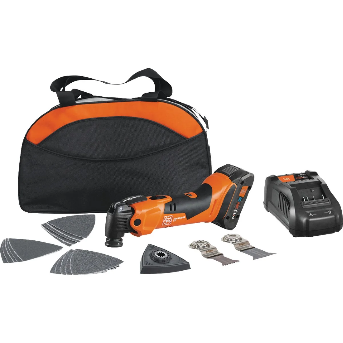 Functional Fein MultiMaster AMM 500 Plus 18V Cordless Oscillating Multi-Tool Kit with 4.0 Ah Battery Rapid Charger Exceptional
