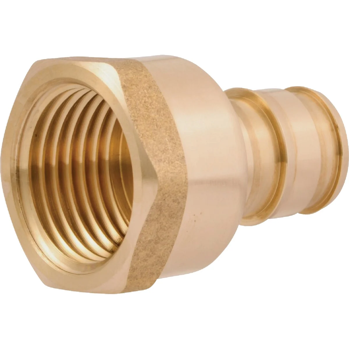 Fast SharkBite 1 2 In. Barb x 1 2 In. FNPT Brass PEX-A Adapter Breathable