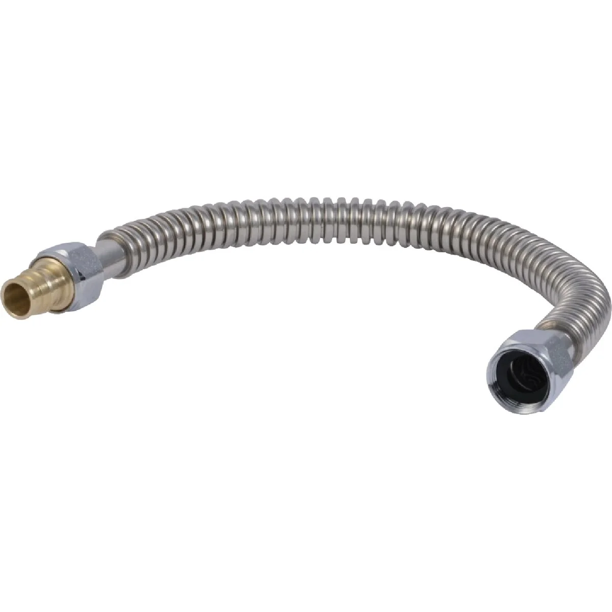 Organic SharkBite 3 4 In. Compression x 3 4 In. FIP x 18 In. L Stainless Steel PEX-A Flexible Water Heater Connector User-Friendly