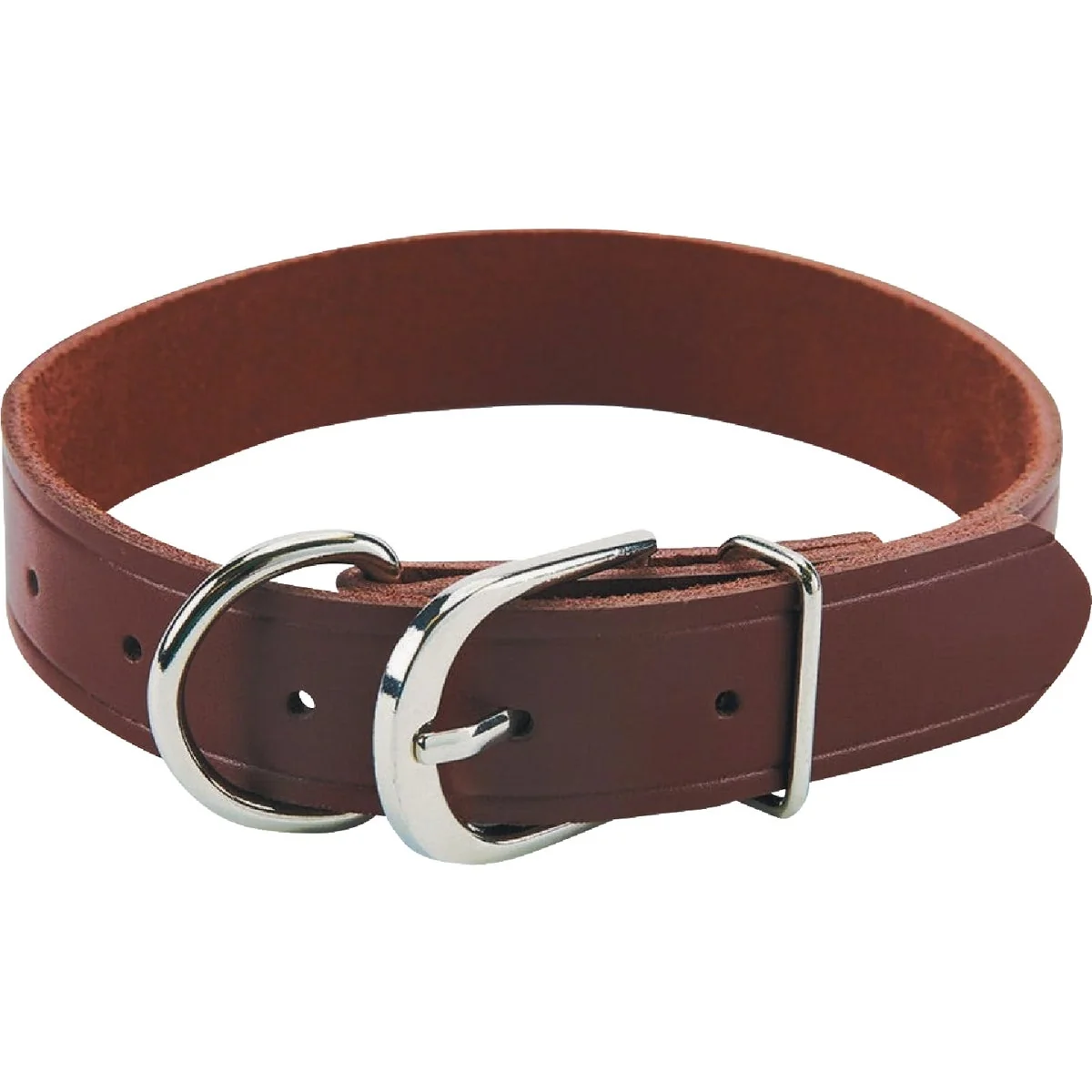 Clean Boss Pet Guardian Gear 1 In. x 16 to 19 In. Leather Hunting Dog Collar Advanced