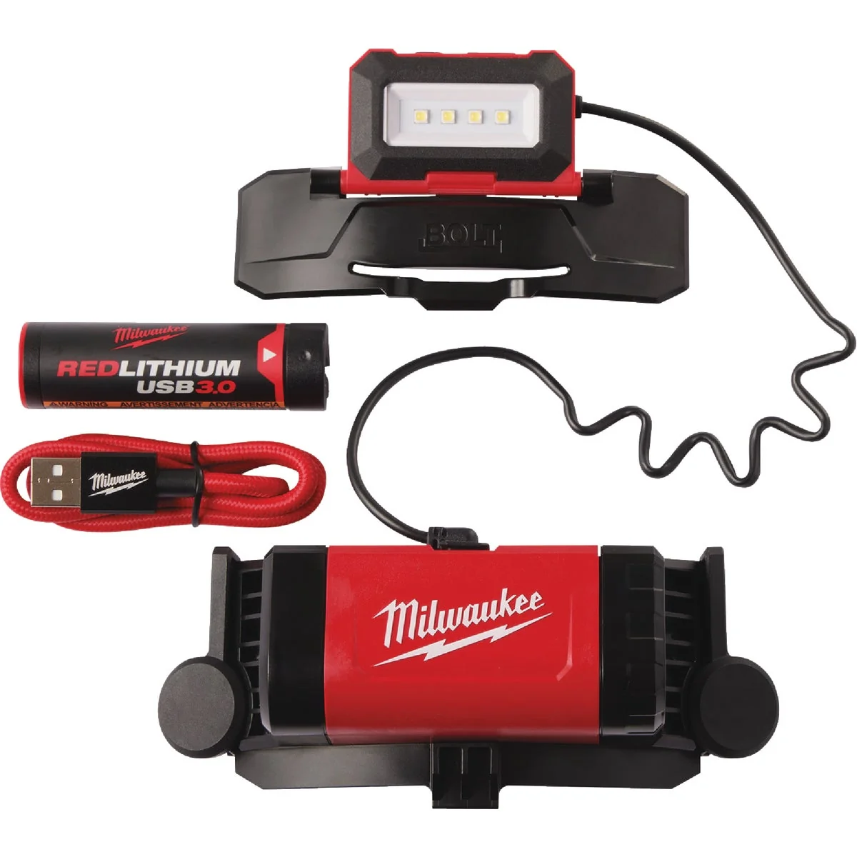 Relaxed Milwaukee BOLT REDLITHIUM USB LED Headlamp Soft