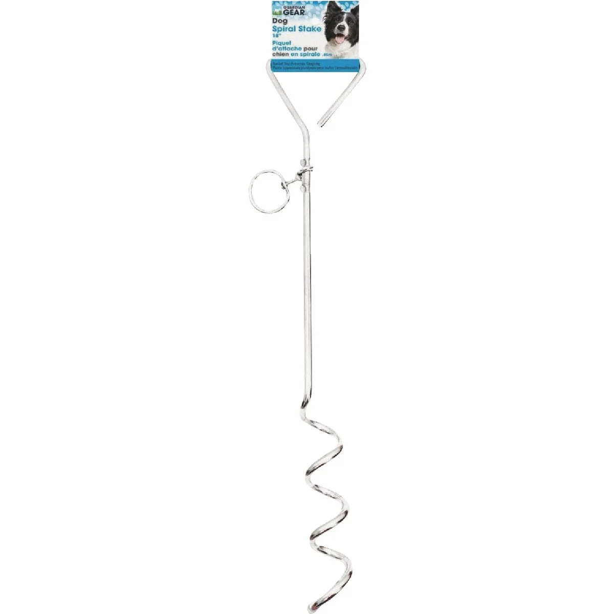 Practical Boss Pet Guardian Gear 18 In. Spiral Dog Tie Out Stake First-Class