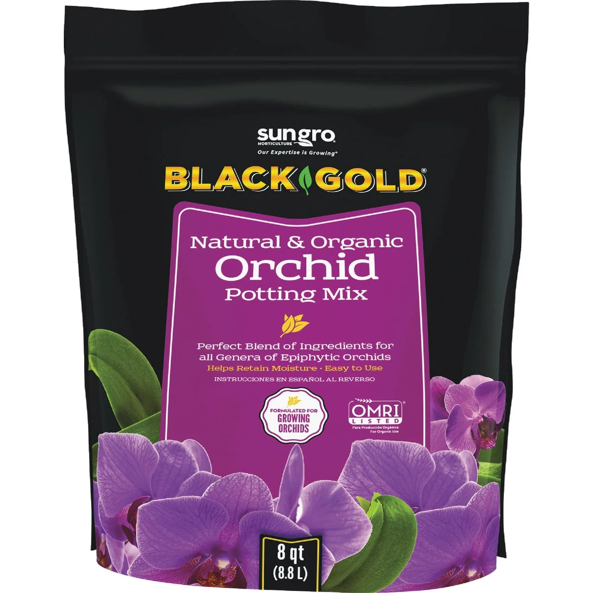 Verified Black Gold 8 Qt. Natural Organic Orchid Potting Mix Soft