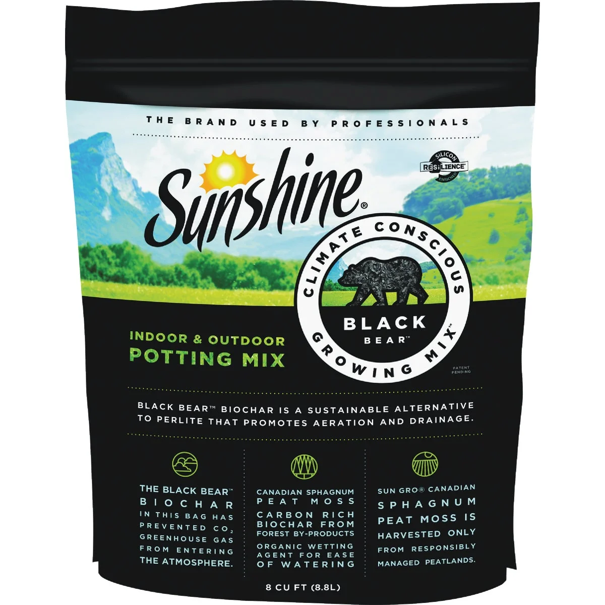 Traditional Sunshine Black Bear 8 Qt. Indoor Outdoor Potting Mix Genuine