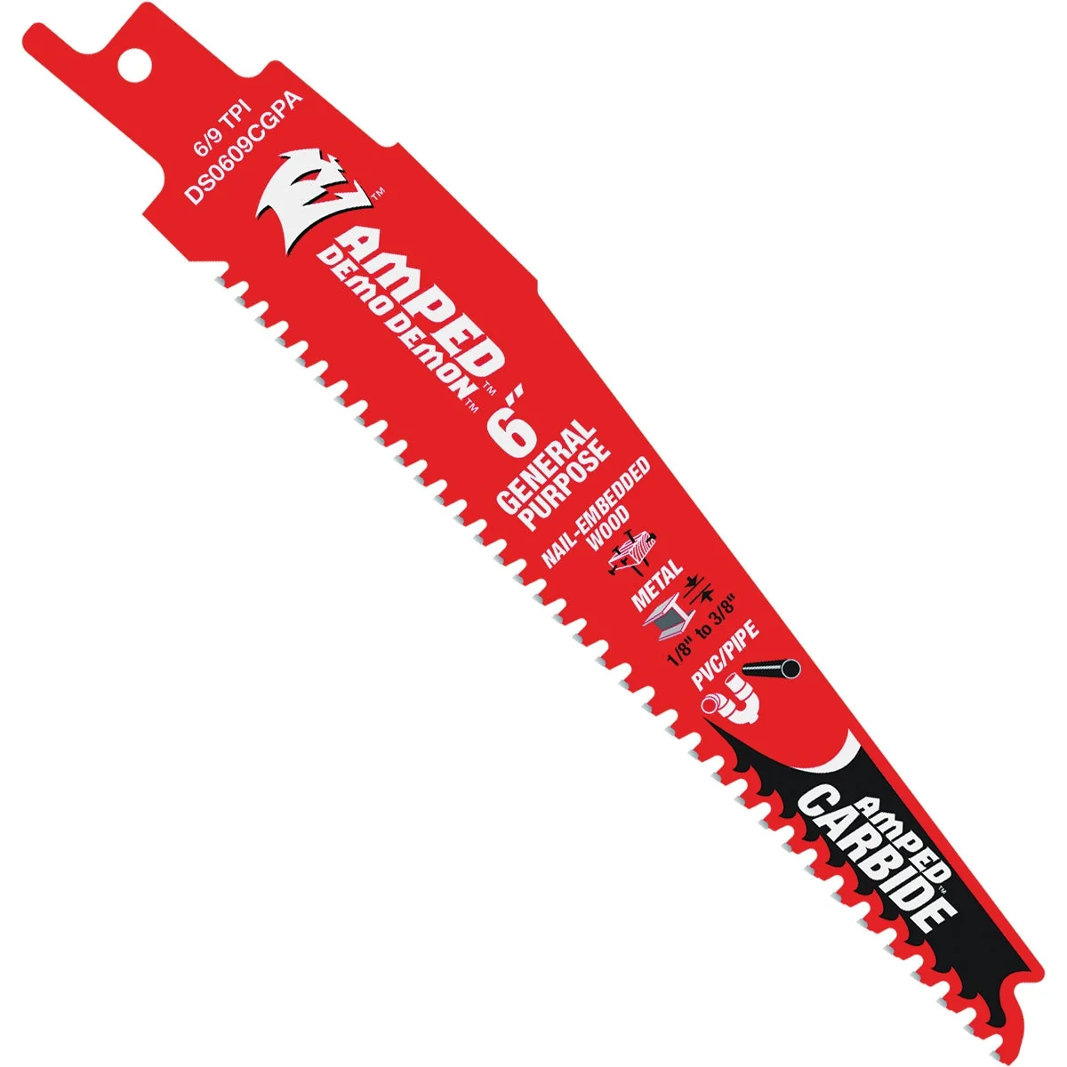Genuine Diablo Demo Demon 6 In. Amped Carbide General Purpose Recirocating Saw Blade Verified