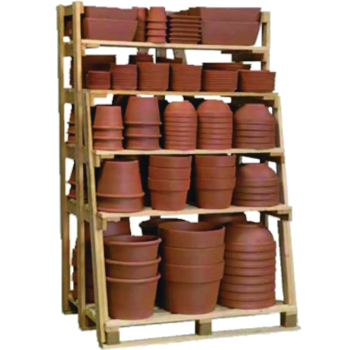 Outstanding Deroma Cotto Garden Planter Display 267-Piece Artisan