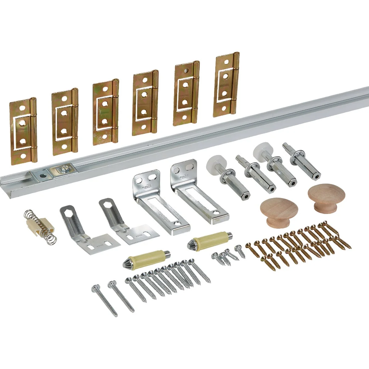 Original Design National Hardware 60 In. White Folding Door Hardware Set Next-Generation