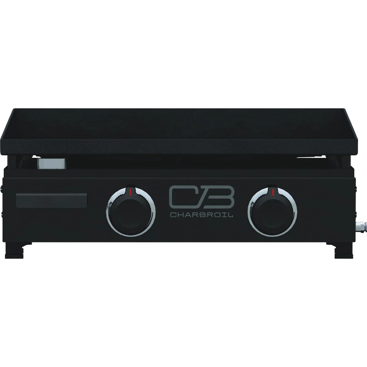 Consistent Charbroil 22 In. Performance Series Portable Tabletop 2 Burner Propane Gas Griddle Black Versatile