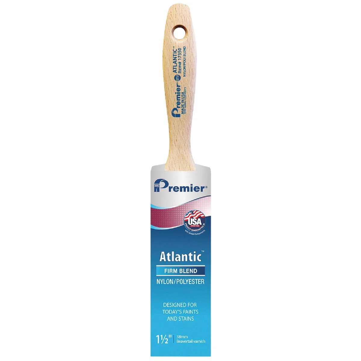 Official Premier Atlantic 1-1 2 In. BTV Nylon Poly Paint Brush Artisan