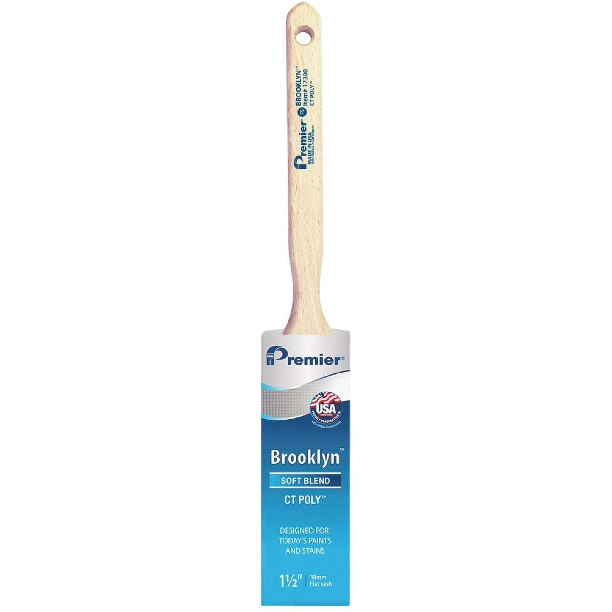 Verified Premier Brooklyn 1-1 2 In. Flat Sash CT Paint Brush Lightweight