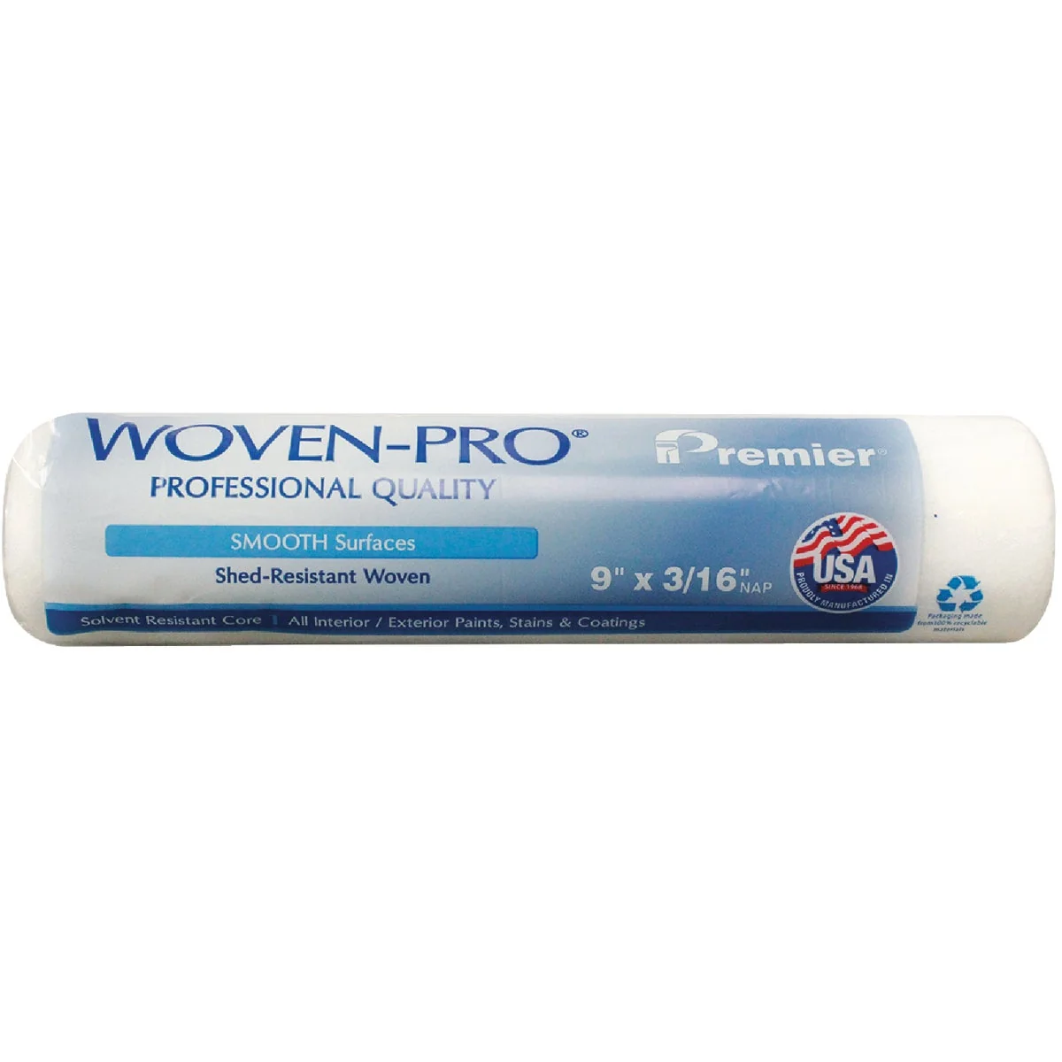 Verified Premier 9 In. x 3 16 In. Woven-Pro Roller Cover Pure