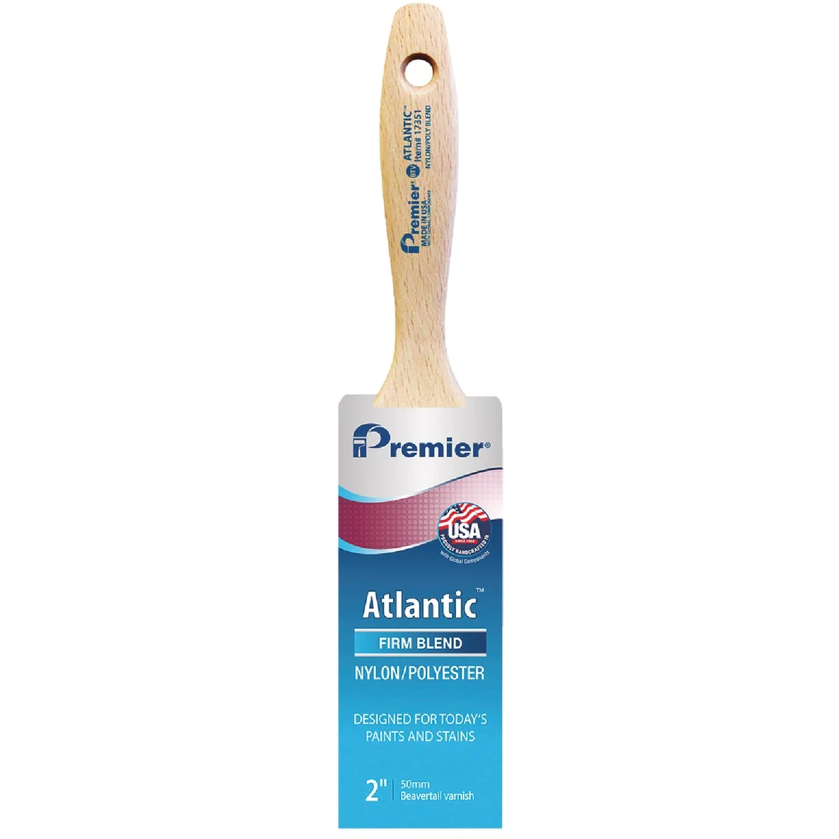 Versatile Premier Atlantic 2 In. BTV Nylon Poly Paint Brush Eco-Friendly