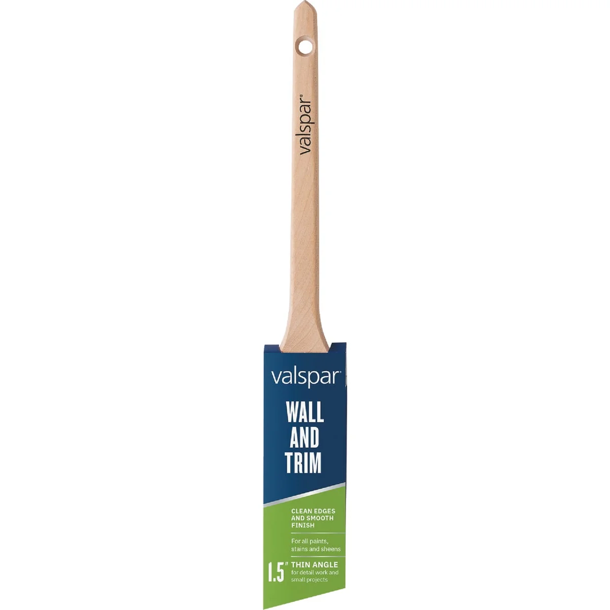 Clean Valspar 1.5 In. Wall Trim Thin Angle Sash Brush Durable