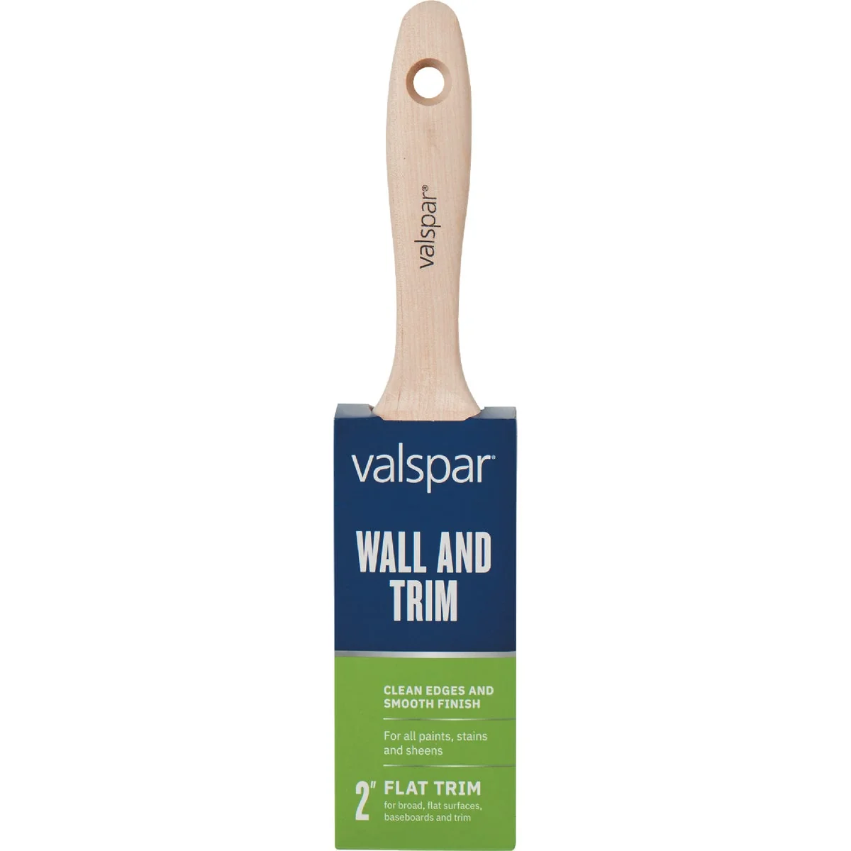 Expertly Made Valspar 2 In. Wall Trim Flat Trim Brush High-Performance