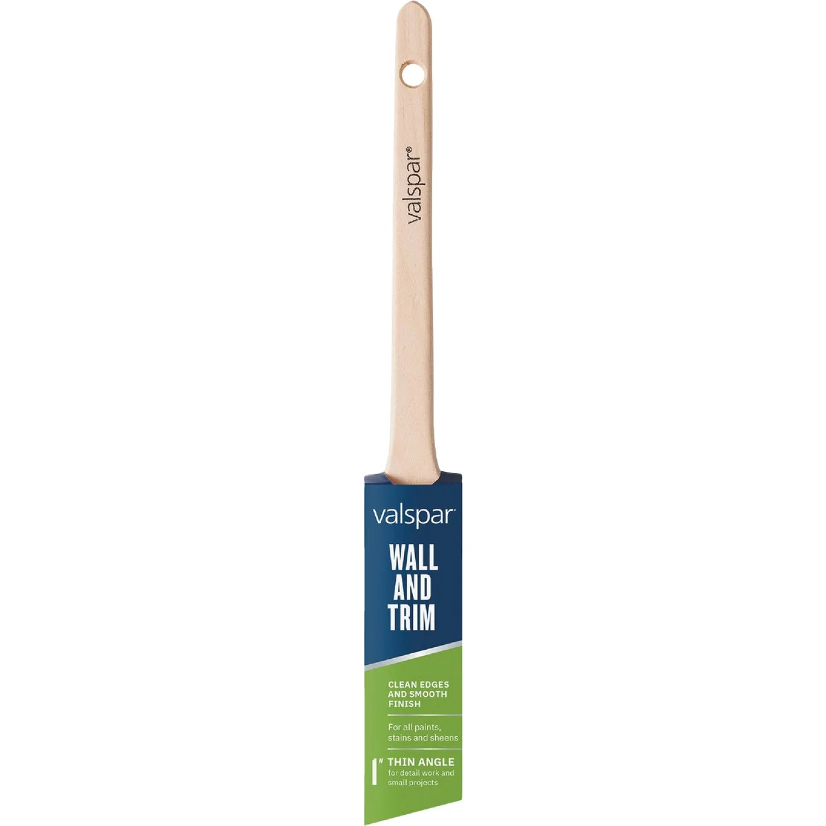 Original Valspar 1 In. Wall Trim Thin Angle Sash Brush Expertly Made