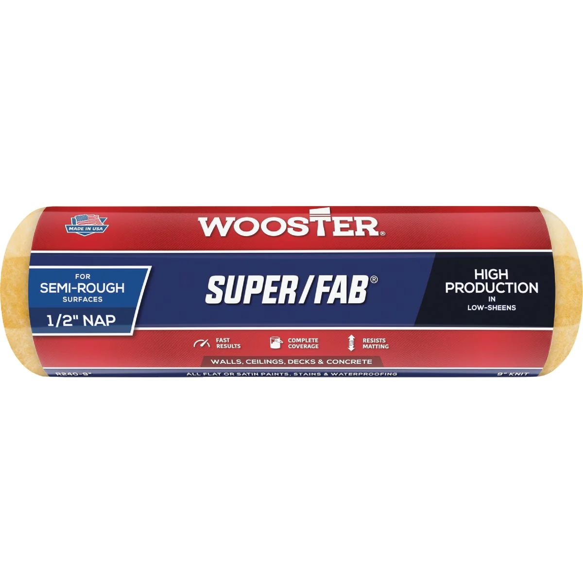 Efficient Wooster Super Fab 1 2 In. Nap Roller Cover Convenient