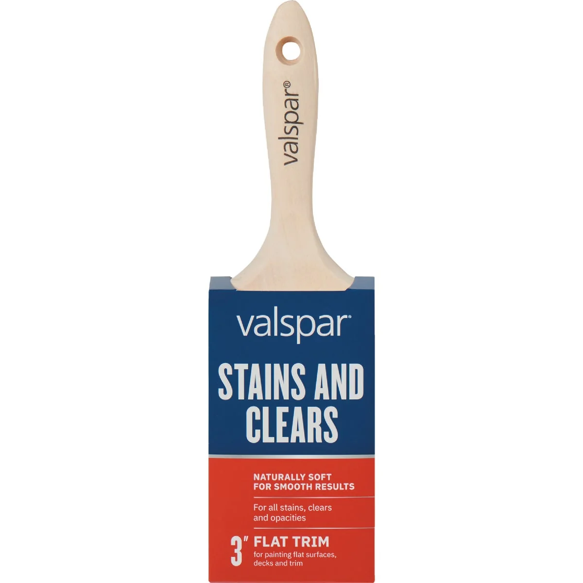 Casual Valspar 3 In. All Stains Flat Trim Brush Lightweight