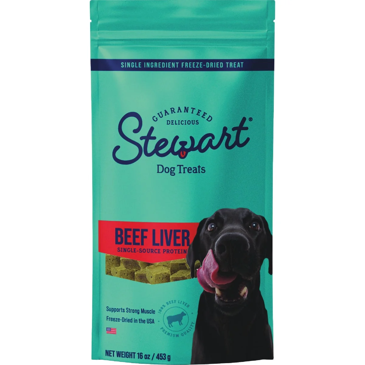 Practical Stewart 16 Oz. ze-Dried Beef Liver Dog Treats Genuine