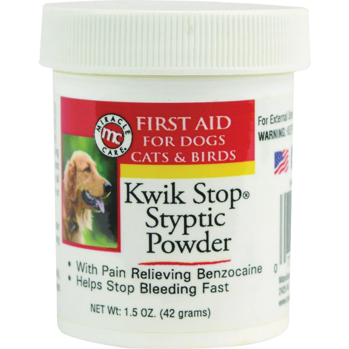 Sustainable Care Kwik-Stop 1.5 Oz. Styptic Powder Long-Lasting