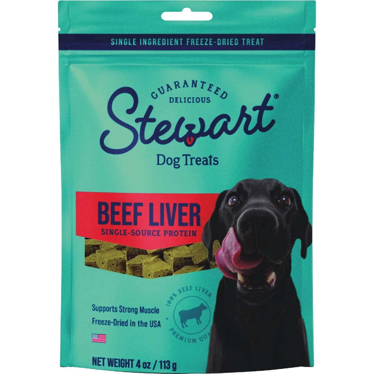 Solid Stewart 4 Oz. ze-Dried Beef Liver Dog Treats High-End