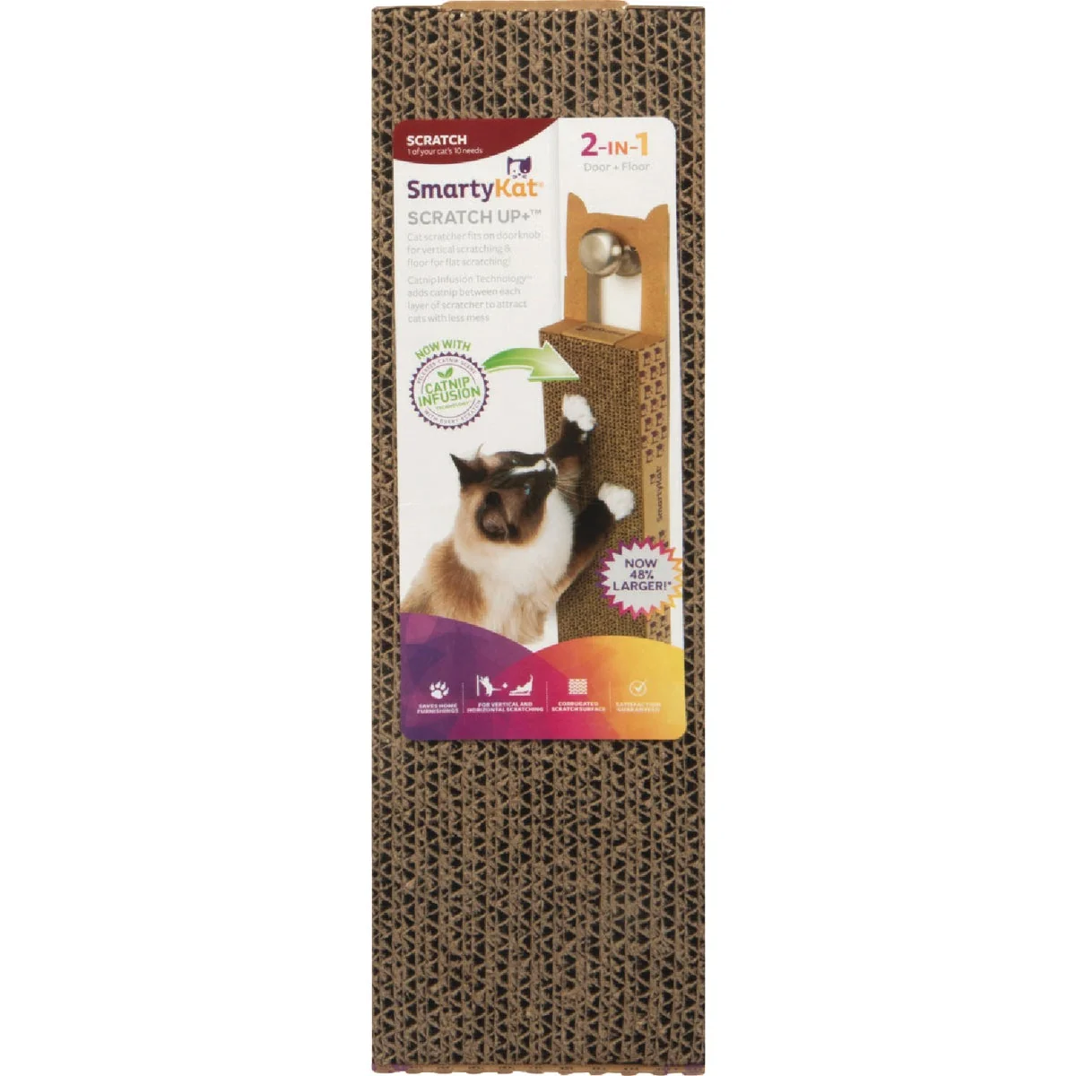 Easy-to-Use SmartyKat Scratch Up Cat Scratcher Prestigious