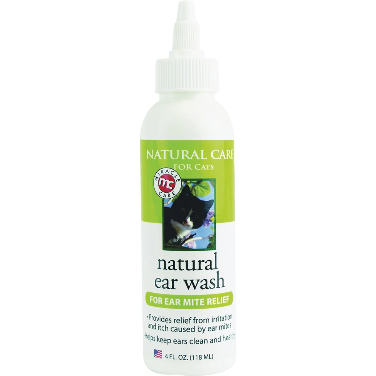 Exceptional Care 4 Oz. Mite Relief Natural Ear Wash Earfor Cats