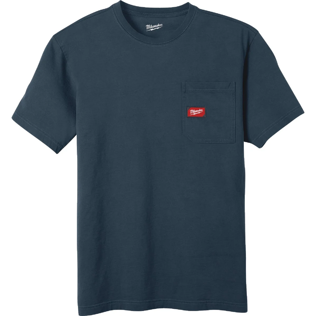 Environmentally Friendly Milwaukee GridIron Men’s Medium Blue Short Sleeve Pocket T-Shirt Safe