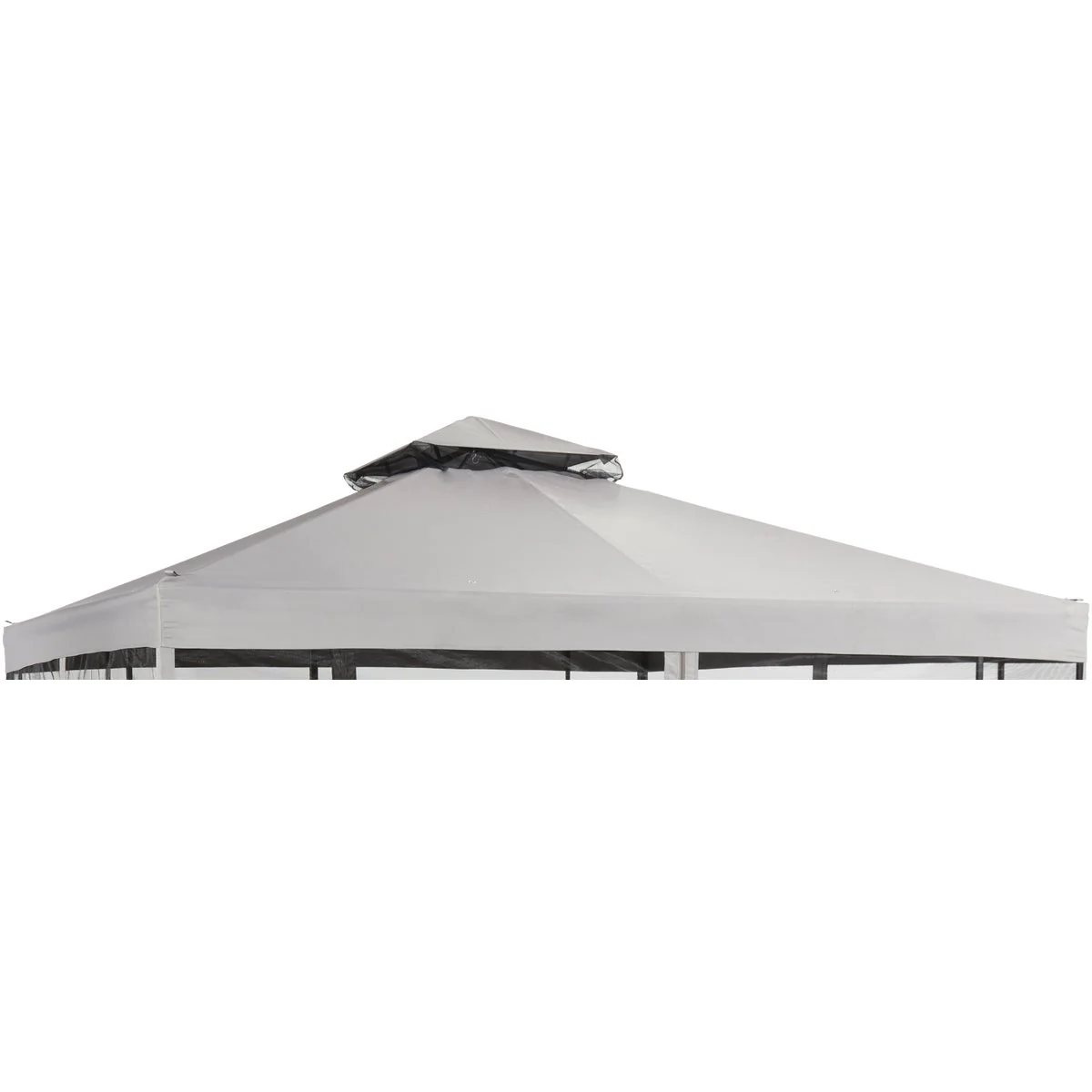 Artisan Outdoor Expressions 10 Ft. x 10 Ft. Gray Polyester Gazebo Canopy Lightweight