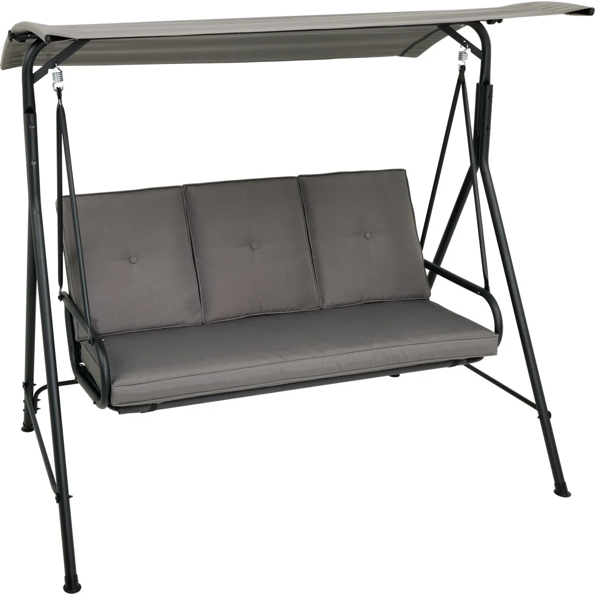 Excellent Outdoor Expressions 3-Person Patio Swing with Canopy Luxury