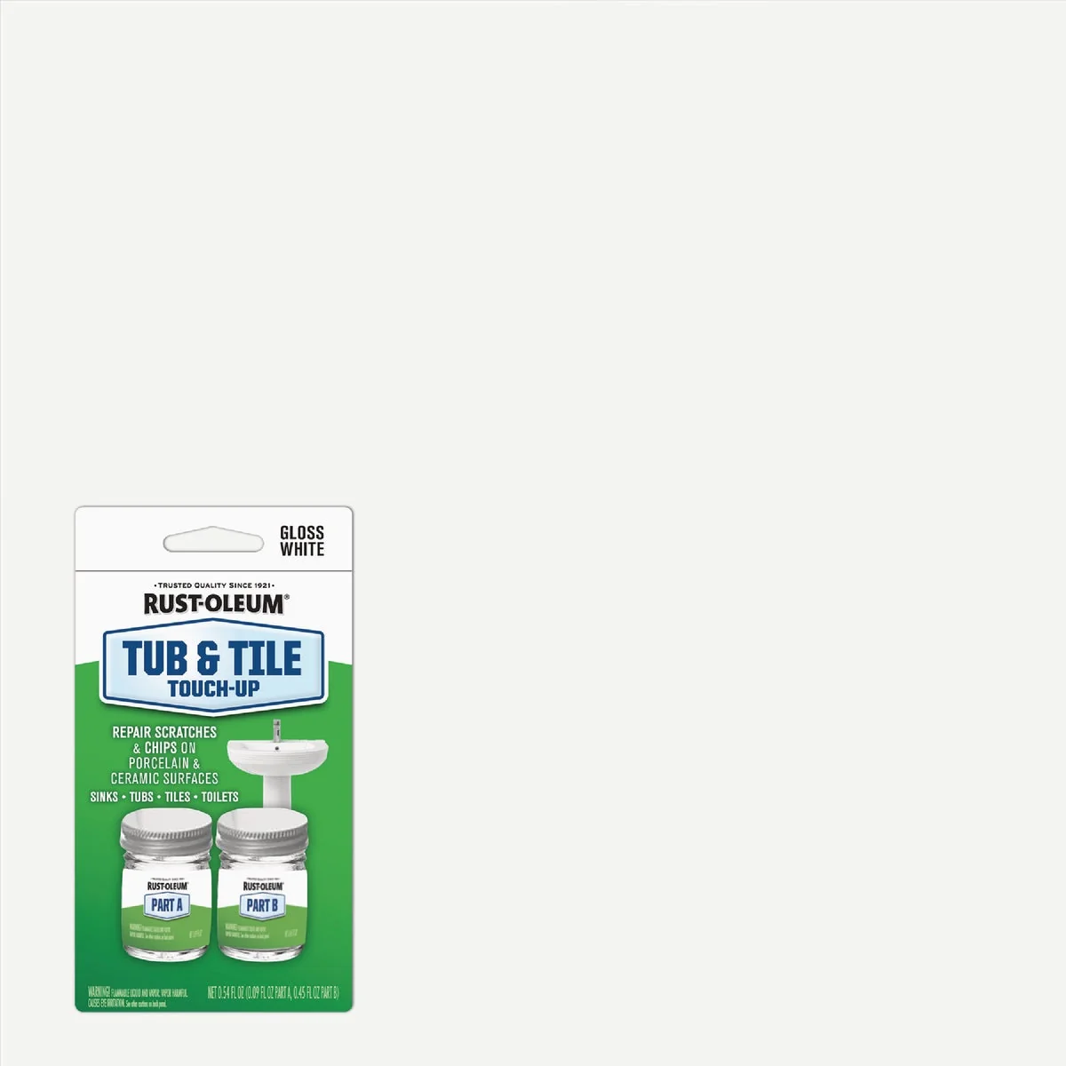 Detailed Rust-Oleum 0.45 Oz. Tub Tile Touch-Up Gloss White Touch-Up Kit Easy-to-Use