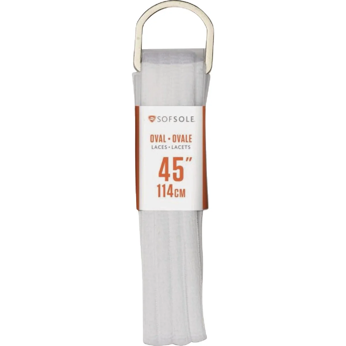 Elegant Sof Sole 45 in. White Shoe Laces Certified