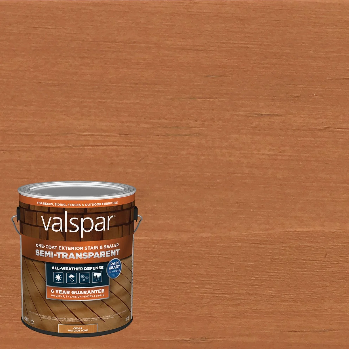 Artisan Valspar Semi Transparent Deck Stain Cedar Natural Tone 1 Gal. Classic