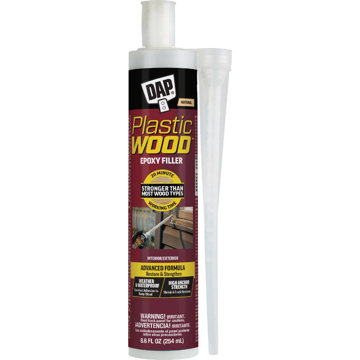 Elite Dap Plastic Wood 8.6 Oz. Tan Epoxy Filler High-Performance