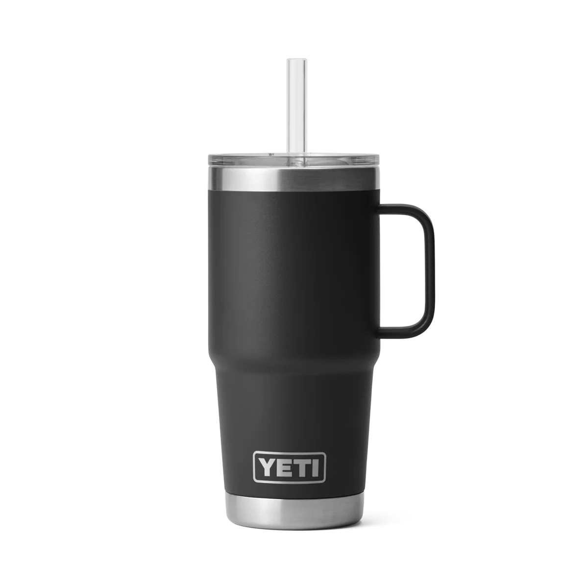 Fast Yeti Rambler 25oz Straw Mug Black Durable