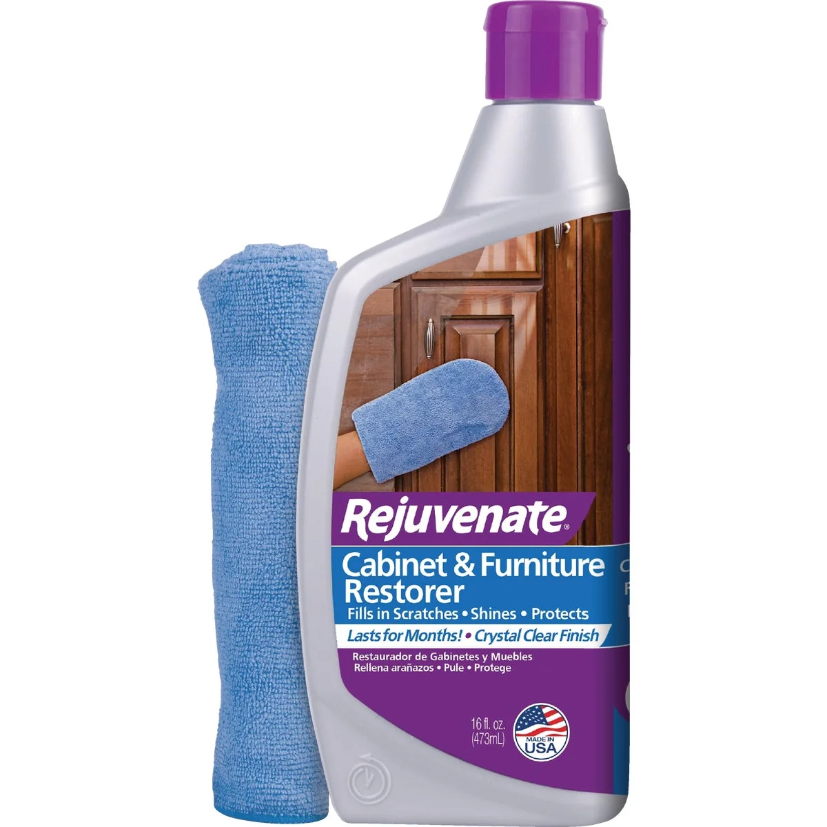 Fine Rejuvenate 16 In. Cabinet Furniture Restorer with Mitt Pure
